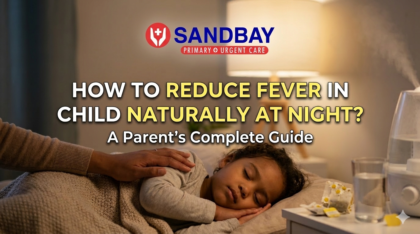 How to reduce fever in child naturally at night?