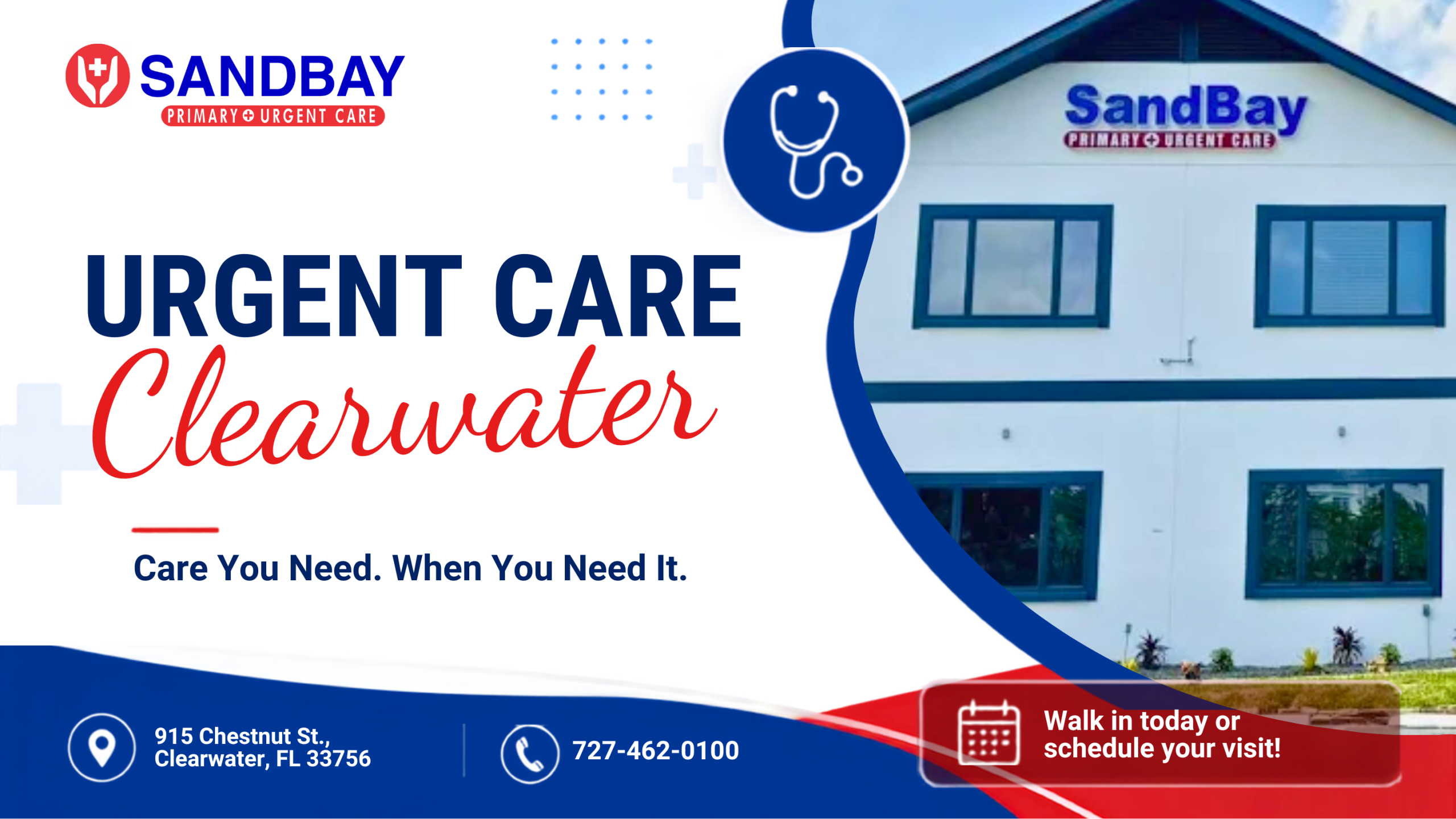 Urgent Care Clearwater at SandBay Care